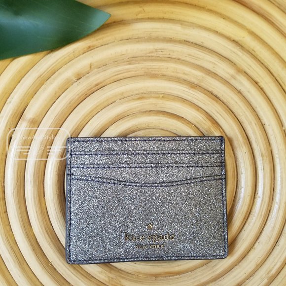 Kate Spade Boxed Small Slim Card Holder Dusk Navy - Picture 14 of 15